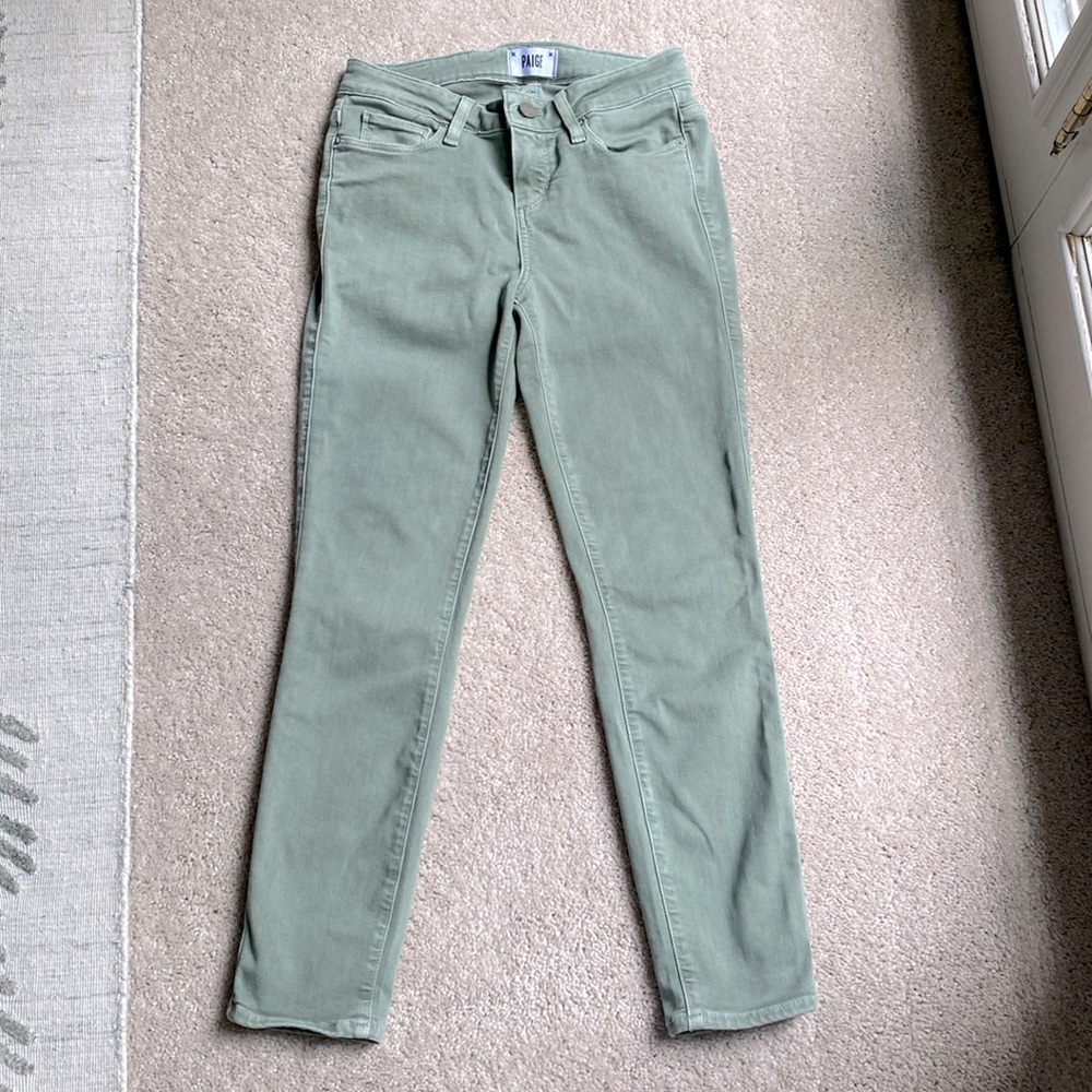 Paige khaki green pants